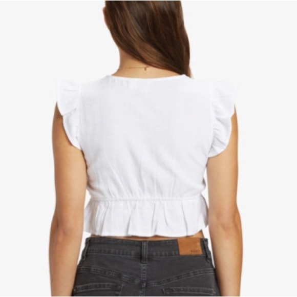 NWT Roxy Sweetest Love Short Sleeve Crop Top XL - Picture 2 of 9